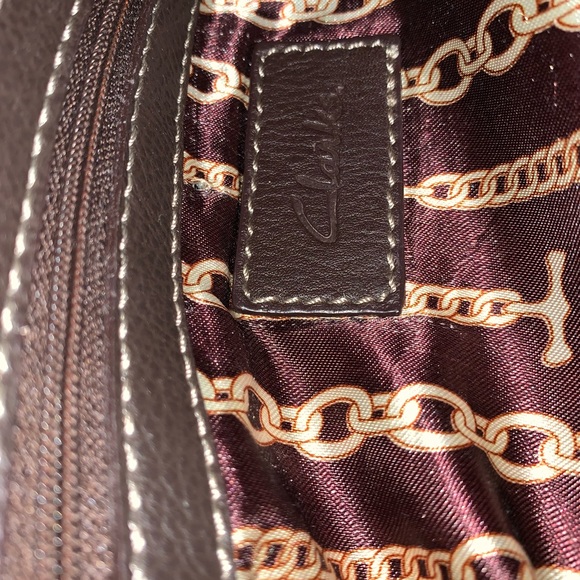 Clarks Genuine Brown Leather Handbag - Picture 2 of 5